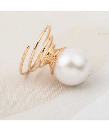 Vpang 20 Pcs Spiral Hair Pins Swirl Hair Twists - Pearl-Gold Hair Accessories for Wedding Bridal - Metal Spiral Twist Hairpins - Buy Online on GoSupps.com