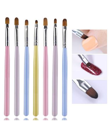 7-Piece Nail Brush Set | Gel & UV Gel Brushes for Acrylic Nail Art | Perfect for Stunning Designs - Buy Online on GoSupps.com