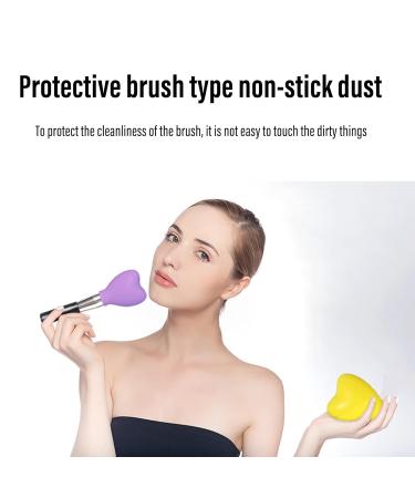 BOUTICOL Silicone Makeup Brush Organizer Cover Set - 15 Pack Reusable Case, Travel Storage, Eyeshadow Holder Guards - Red (3 Sizes) - Buy Online on GoSupps.com