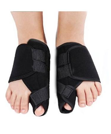 Bunion Splint Bunion Corrector for Crooked Toes Alignment & Big Toe Joint Pain Relief (Black)