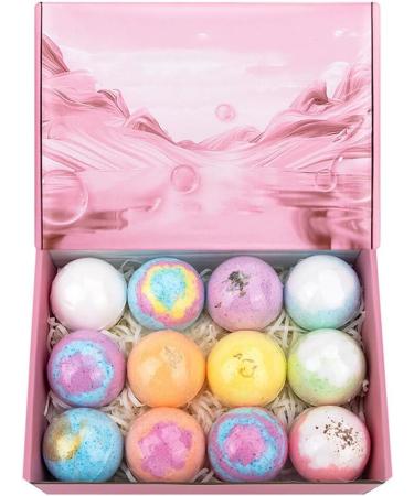 AUklOPVZZ 12x And Fragrant Bath Bombs Set For Soothing Spa Retreat Handmade Bath Bombs For Kids Bath Gift Bombs For Spa - Buy Online on GoSupps.com