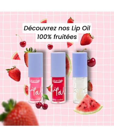  GLAM UP PARIS Glam'Up Paris Lip Oil - High Shine Hydrating Plumping Lip Oil - Lip Oil - Moisturising and Plumping - Non-Sticky Finish - Ultra Glossy Lips - Extra Large Applicator - Watermelon - Buy Online on GoSupps.com