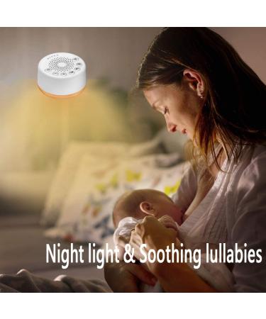 Easysleep White Noise Machine with 25 Soothing Sounds, Night Lights, Memory Function - 32 Levels of Volume, 5 Sleep Timer - AC/USB Powered for Relaxation - Buy Online on GoSupps.com