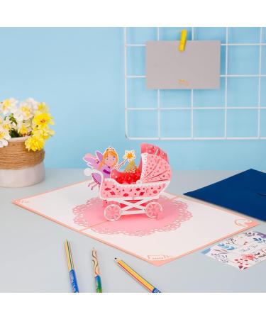 Auxsooul 3D Pop-Up Baby Cards | Unique Handmade Greetings for Newborn Boys | Perfect Birth & Birthday Congratulations - Buy Online on GoSupps.com