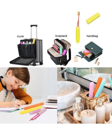 ZCSOWE 4-Pack Toothbrush Cases - Travel-Friendly Protective Covers for Family & Hygiene - Buy Online on GoSupps.com