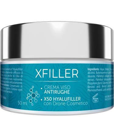 Aloha Labs Xfiller Face Cream AntiAging Hyaluronic Acid Moisturizing Day Cream with Collagen and X50 HYALUFILLER Rejuvenating Effect for Radiant Skin 50ml