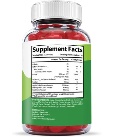 Active Keto ACV Gummies 1000MG with Pomegranate Juice, Beet Root & B12 | 60 Gummys - Buy Online on GoSupps.com