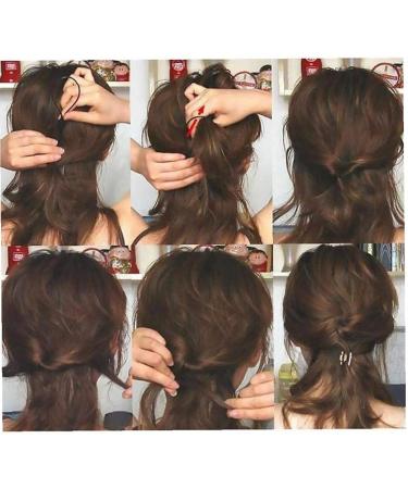 2pcs Hair Braid Accessories tail Styling Maker Clip French Braid Tool Magic Topsy Tail Loop Hair KitWomen Girls(black) Attractive Design - Buy Online on GoSupps.com