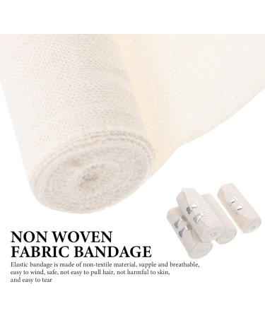 Wrap Pack of 4 + 8 Extra Clips - 4" Compression Bandage for Knee Ankle Wrist - 14.7ft Stretches - Exercise Accessories - Buy Online on GoSupps.com