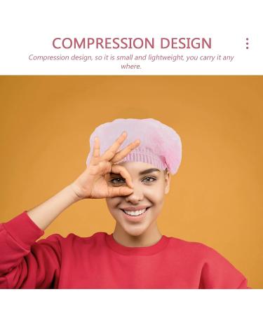 ARTIBETTER 100Pcs Disposable Hair Net Caps - Pink Bouffant Caps for Women - Ideal for Food Service - Elastic Head Cover - Buy Online on GoSupps.com