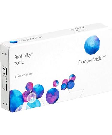 Buy Biofinity Toric Monthly Soft Lenses - 3 Pieces | BC 8.7mm DIA 14.5 | CYL -0.75 Axis 180 | Ideal for Astigmatism - International Shipping Available - Buy Online on GoSupps.com