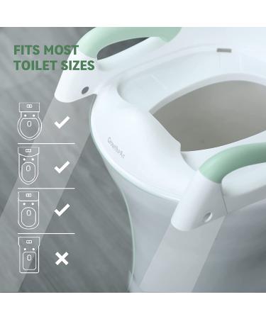 GrowthPic Potty Training Seat with Ladder  Toddlers Potty Seat for Toilet with Step Stool  Potty Ladder Toilet Seat Chair with Anti-Slip Pads for Kids Boys and Girls(White/Green) - Buy Online on GoSupps.com