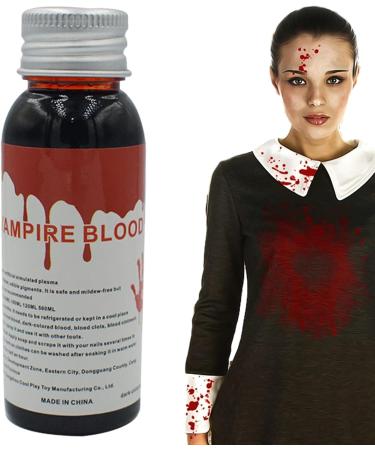 Blood Makeup - 100ml Vampire Blood Gel Realistic Liquid for Special Effects | Washable Costume Prop for Wedding Dress Cosplay Makeup - Buy Online on GoSupps.com