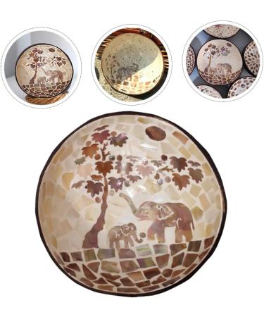 HOMSFOU 3 Pcs Coconut Shell Dishes Dessert Bowls Ice Cream Bowls Food Bowl Snack Bowls Nuts Bowl Cereal Bowl Sundae Cups Desktop Decor Shell Bowl Wooden Salad Bowl Coconut Bowl Spoon Candy 15X7CMx3pcs As Shownx3pcs - Buy Online on GoSupps.com