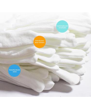 Nogsay White Cotton Eczema Gloves for Kids - 24 Pairs, Moisturizing & Washable for Dry Hands - Comfortable Overnight Relief for Small Hands & Children 10 - Buy Online on GoSupps.com