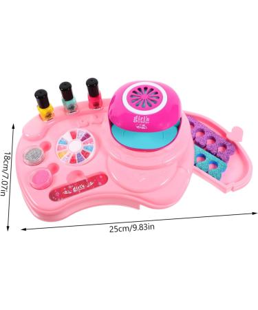 FOMIYES 2 Sets Nail Art Set Toy Kids Nail Polish Kids Decor Kids Tool Kit Nail Art Kit Nail Dryer Nail Decorations for Nail Art Kids Playset Decorate Pink Child Plastic Girl - Buy Online on GoSupps.com