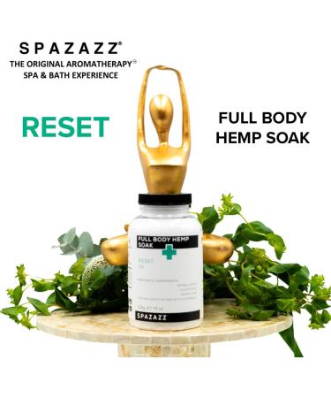 Spazazz Full Body Hemp Soak 1000mg - Aromatherapy Bath Salts for Spa & Hot Tub - 538g/19oz - Buy Online on GoSupps.com