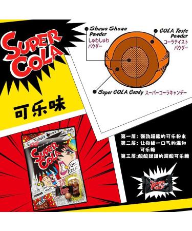 Nobel Japanese Candy Nostalgic Super Sour Lemon Hard Candy Chewy Bonbons Filled Candy Japanese Snacks Box & Candy Gift for Journey Through Asia Imported from Japan (Cola - 83.6g Bags (Pack of 2)) - Buy Online on GoSupps.com
