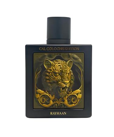 RAYHAAN Tiger Cal Cologne Edition Extrait De Parfum Spray 3.4 Ounce (Unisex)