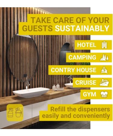 GPQ GESPROQUIMIA SL GPQ Amenities Hotel 2in1 golden gelshampoo 2 bottles x 5 l 94 natural with conditioner without parabens hotel rural house holiday home B & B produced in Spain sweet 5 l Paquete de 2 - Buy Online on GoSupps.com