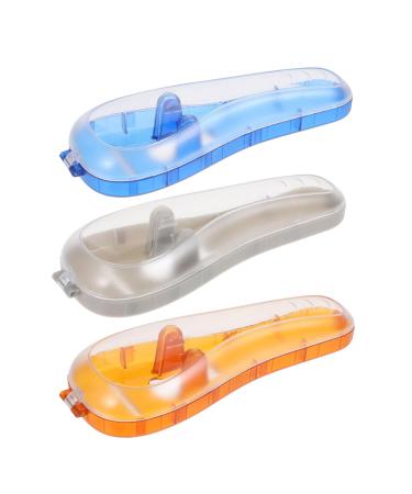 PopetPop 3 pieces Cardboard Razor Storage Box Razor Travel Carrier for Safety Razing Clip- On Razor Covering Face Razing For Universal STK Boxing Mann 16.5x6x3.5cm Sorted Color Sorted Color