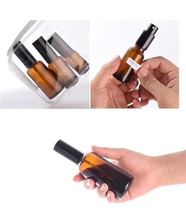 Zeoabsy 4-Pack 10ml Brown Spray Bottles with Black Atomizer - Amber Fine Fog Pump for Travel & DIY - Buy Online on GoSupps.com