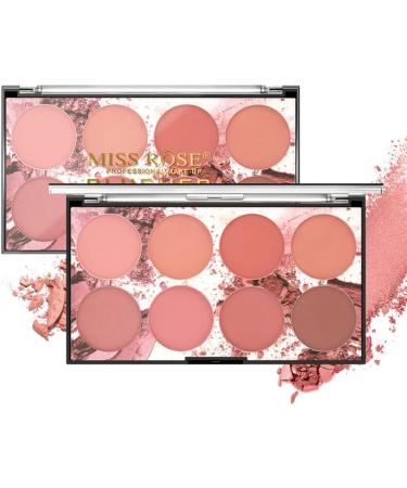 Blush Palette Makeup Blush Cream Palette Face Powder Blusher with 8 Blush 42G - Buy Online on GoSupps.com