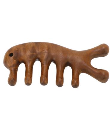 Head-Gua-Sha comb sandal wooden head skin massage device with wide tooth head and head skin scratch massage curb hair massage curb hair massage device for the scalp for the whole body