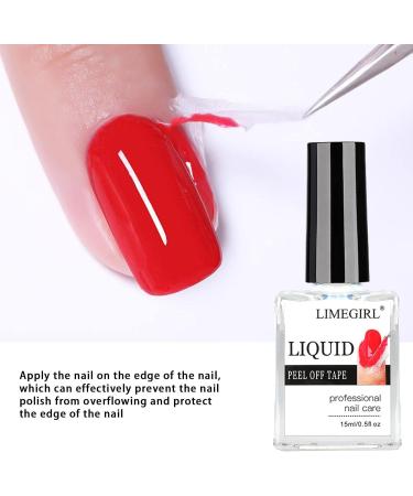 15ml Peel off Nail Polish for Nails 3PCS Latex Nail Polish Barrier Easy Peel Polish Barrier Anti-overflow Glue Nail Art Manicure Edge Protection - Buy Online on GoSupps.com