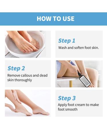 Fu Store Stainless Steel Foot Files Callus Remover 2 Pcs - Professional Pedicure Tools for Smooth Feet - Dual Sided Foot File Scrubber - Premium Quality (Pack of 1) - Buy Online on GoSupps.com