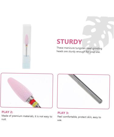 minkissy Nail Polisher Manicure Nail Beauty Tools Beauty Accessories Nail Polishing Head Nail Art Ceramic Drill Bit Nail Tool Nail Grinding Tools Nail Drill Exfoliating Ceramics - Buy Online on GoSupps.com