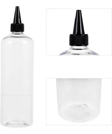 Minkissy 5-Pack Round Hair Color Shampoo Bottles | Plastic Hairdresser Coloring Bottles with Screw Cap - Ideal for Home & Salon Use - Buy Online on GoSupps.com