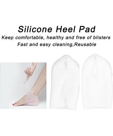 Silicone Heel Pad - Invisible Height Increase & Comfort | Flexible White Heel Cups for All-Day Wear - Buy Online on GoSupps.com