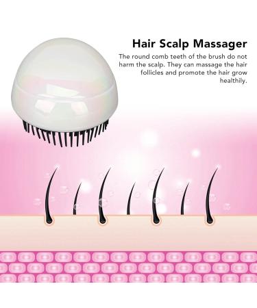Buy 2-Piece Egg-Shaped Sweet Scalp Brush Set | Portable Shampoo Comb for All Hair Types - Wet/Dry Massage - Buy Online on GoSupps.com