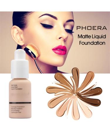 Liquid Foundation Waterproof Long-Lasting Soft Matte 30 ml 8 Colors - Buy Online on GoSupps.com