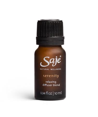 Saje Serenity Diffuser Blend Essential Oil Blend for Aromatherapy Therapeutic Grade Pure Essential Oils for Diffusers for Home Plant Therapy (0.34 fl oz)