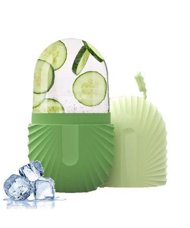 Ice Roller For Face Eyes and Neck To Brighten Skin & Enhance Your Natural Glow/Reusable Facial Treatment to Tighten & Tone Skin & De-Puff The Eye Area (Green)