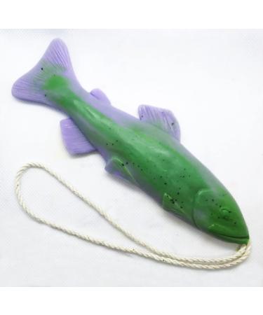 Trout Soap on a Rope Handmade Soap Bar Stocking Stuffers Made in the USA (Pack of 1)