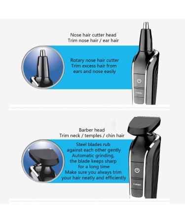 Professional Men's Hair Trimmer Kit - Electric Clipper with LED Display & Multi-Grooming Tools for Beard Body & Nose Hair - Buy Online on GoSupps.com