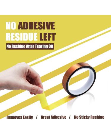 MEBMIK 4 Rolls 20mm x33m (108ft) High Temperature Heat Resistant Tape Heat Transfer Tape for Heat Sublimation Press No Residue and Heat Transfer Vinyl - Buy Online on GoSupps.com