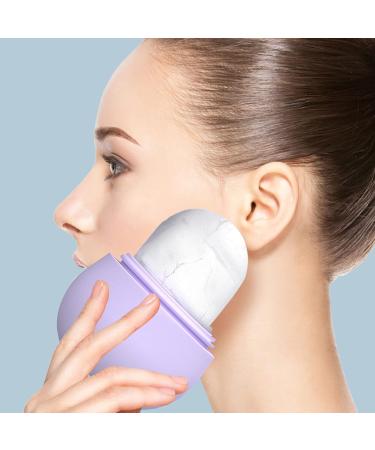 Roseflower Ice Face Roller | Reusable Silicone Facial Ice Roller for Skin & Eye Treatment | Lighten Skin - Purple - Buy Online on GoSupps.com