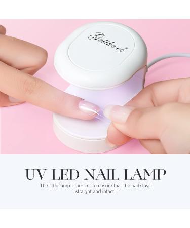 Gelike EC Mini LED Nail Lamp - Portable USB Nail Dryer for Travel - UV LED Light for Gel Nail Art - DIY Manicure at Home - Buy Online on GoSupps.com