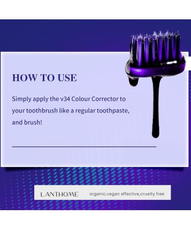V34 Purple Toothpaste - Color Correction & Whitening Booster for Adults | Brighten Your Smile - Buy Online on GoSupps.com