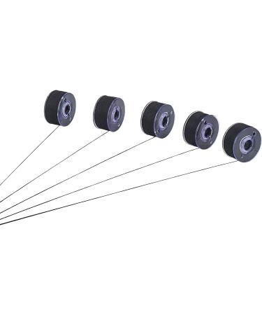 Simthread 144pcs Black 90wt Prewound Bobbins Thread Size A Class 15 for Brother Babylock Embroidery Sewing Machine - Black - Buy Online on GoSupps.com
