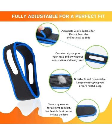 2022 Upgraded CUIZOKUY Anti Snoring Chin Strap - Adjustable Stop Snoring Device for Men and Women - CPAP Compatible - Sleep Aid for Snore Reduction - Buy Online on GoSupps.com