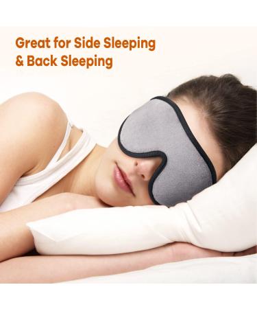 YFONG 3D Contoured Sleep Mask for Side Sleeper - No Pressure Soft Eye Covers - Adjustable Strap for Women Men - Blocking Lights & Travel Blindfold - Buy Online on GoSupps.com