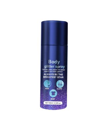 Glitter Spray Body Shimmer Spray 60mlfor Hair and Body Sparkling Spray Glitter Hairspray for Dating Stage Makeup - Buy Online on GoSupps.com
