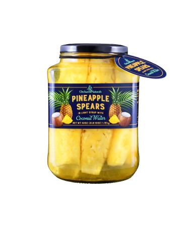 Orchard Naturals Pineapple Spears in Light Syrup with Coconut Water (42 Ounce)