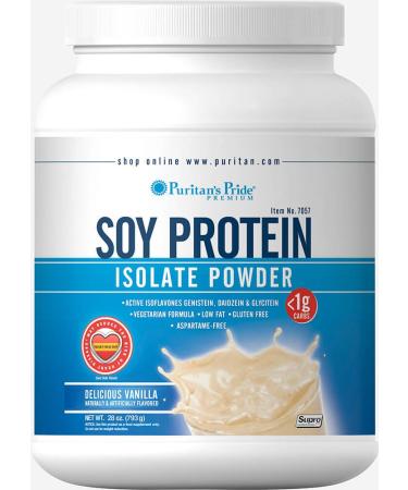 Puritan's Pride Soy Protein Isolate Powder Vanilla-28 oz Powder - Buy Online on GoSupps.com