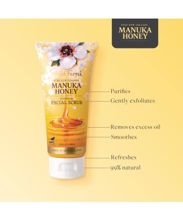 Wild Ferns Manuka Honey Gentle Facial Scrub | Exfoliating Natural Skincare | International Shipping - Buy Online on GoSupps.com